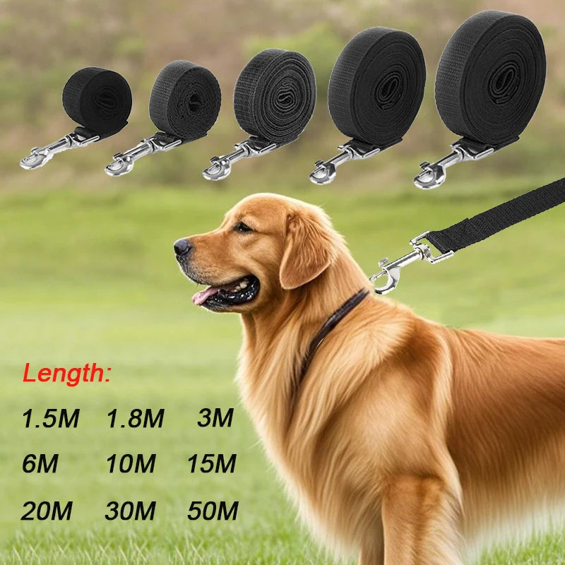 Long Strong Nylon Dog Leash | 1.5m - 50m Available