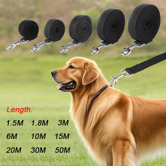 Long Strong Nylon Dog Leash | 1.5m - 50m Available