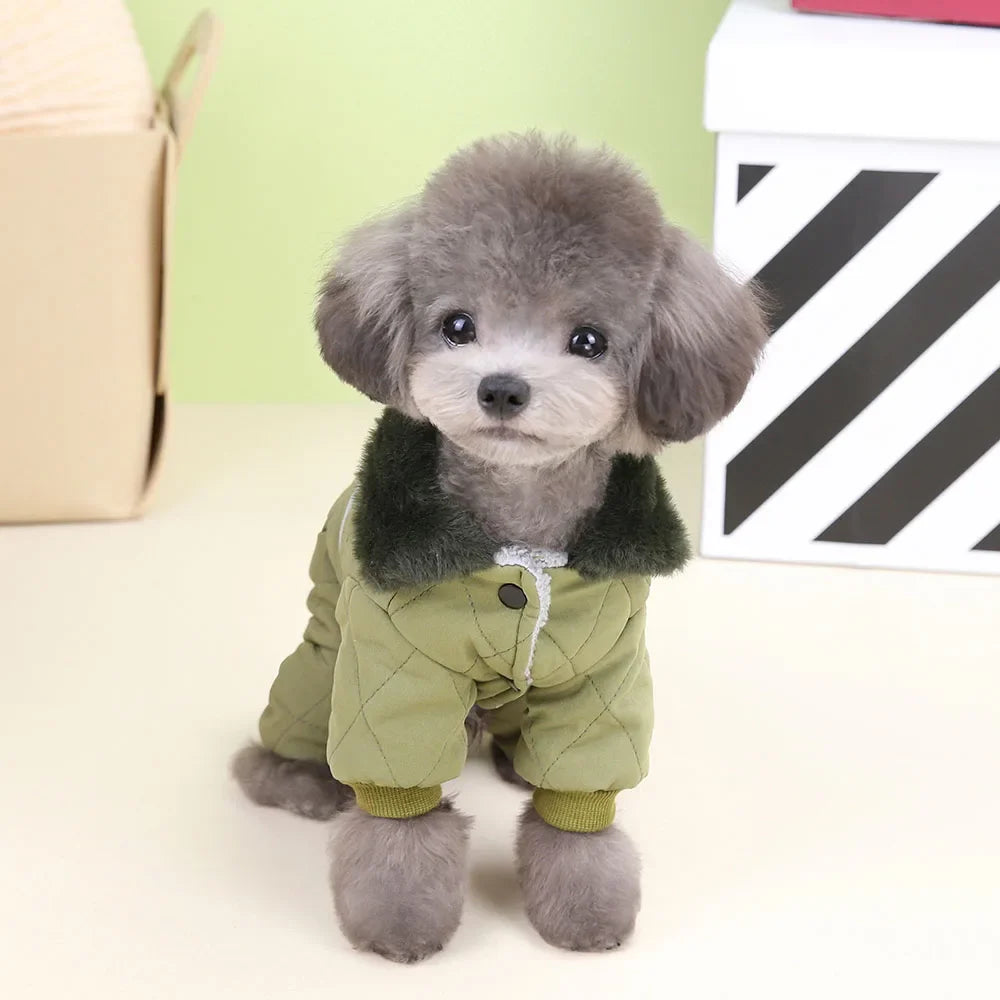 Winter Warm Jumpsuit for Small Dogs