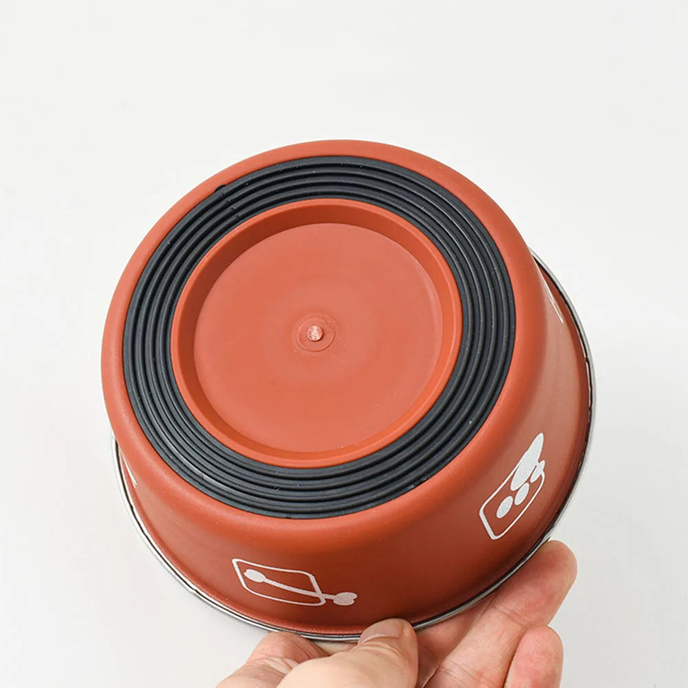 Non-Slip Food Bowl with Rubber Base