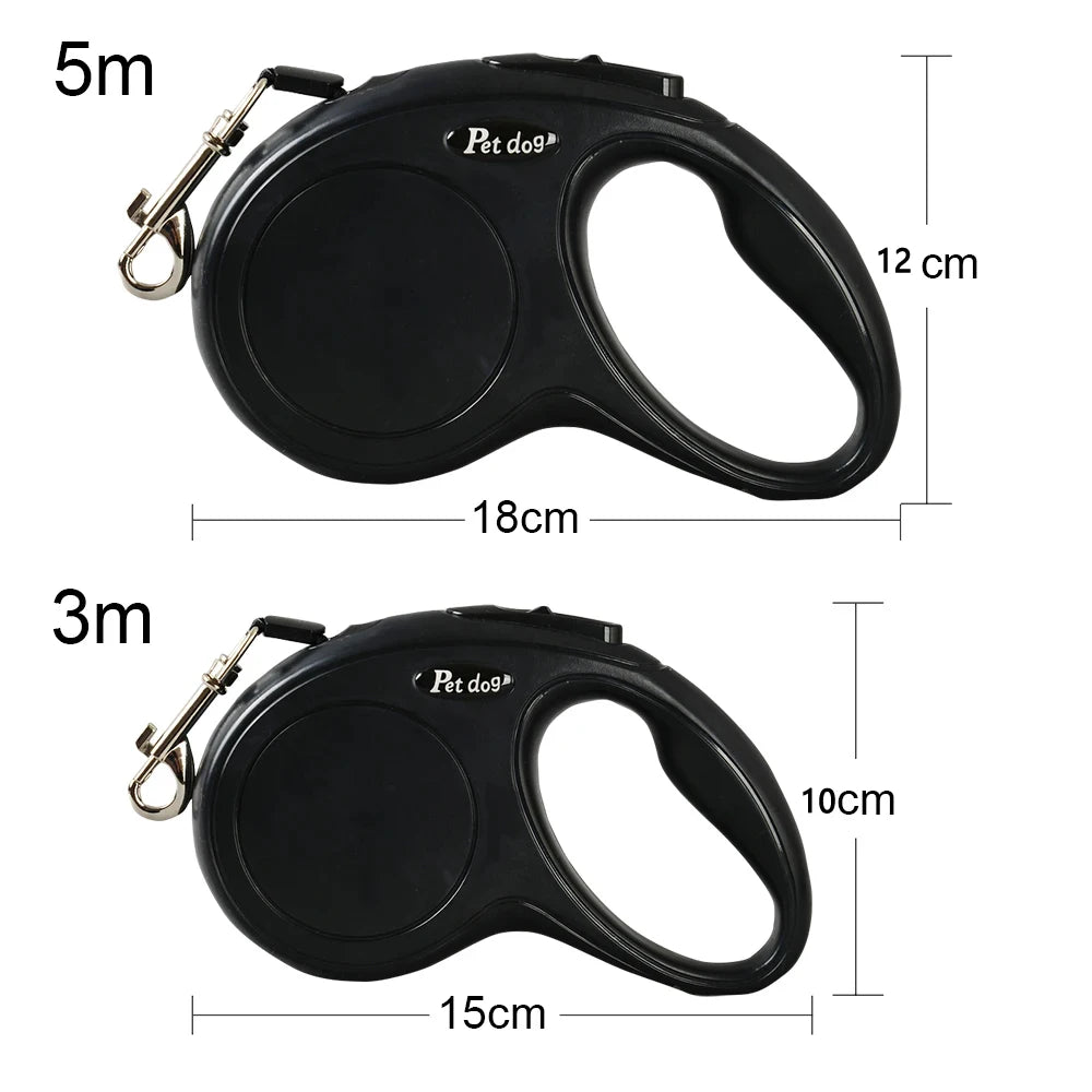 3m or 5m Retractable Pet Leash | Durable Nylon
