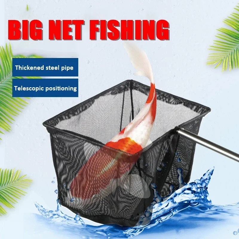 Retractable Aquarium Fish Tank Net | Heavy-Duty Stainless Steel Fish Net for Easy Fish Capture and Cleaning