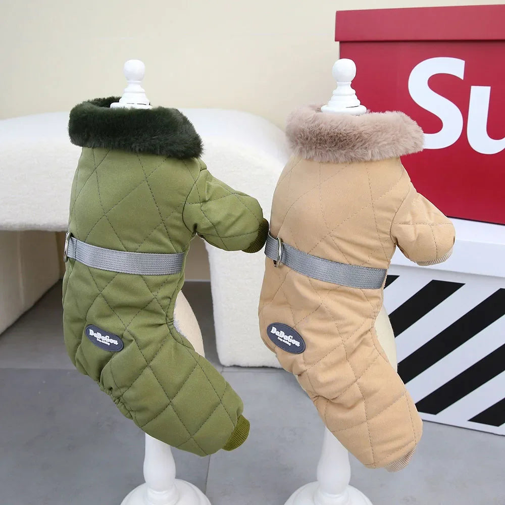 Winter Warm Jumpsuit for Small Dogs