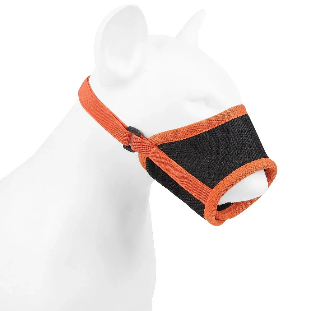 Adjustable Anti-Bark Mesh Dog Muzzle