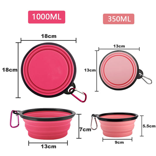 Collapsible Silicone Dog Bowls | 350/1000ml
