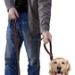 Two-Handle Braided Leather Dog Leash | Easy Control while Walking