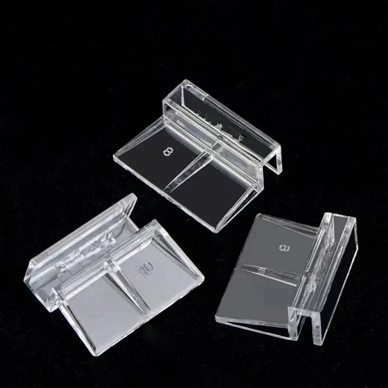 Acrylic Support Bracket for Fish Tank Covers | Durable, Transparent Clips for 6MM-12MM Glass Aquariums