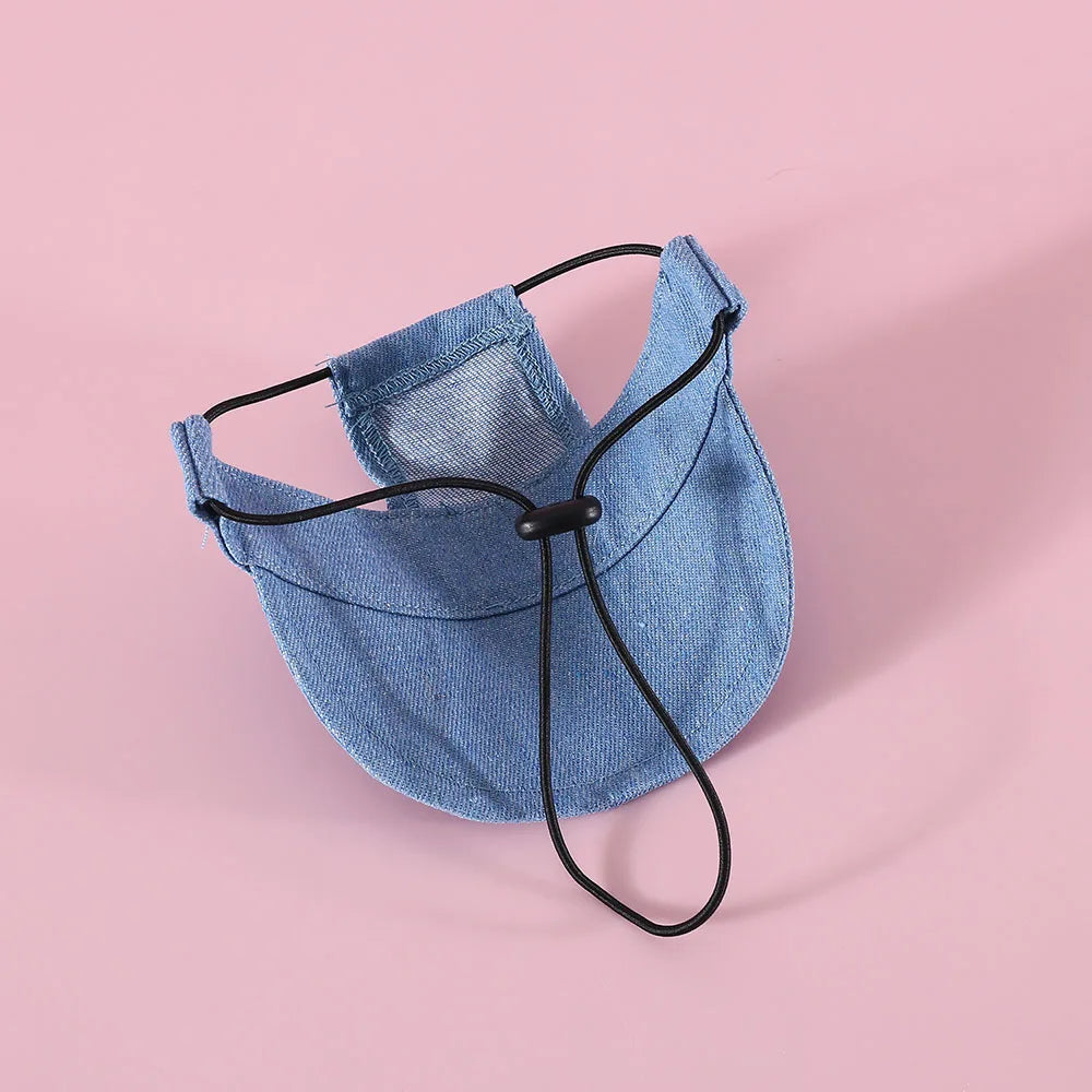 Dog Hat with Ear Holes | Denim Cap