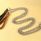 Heavy Duty Chain Dog Leash with PU Handle