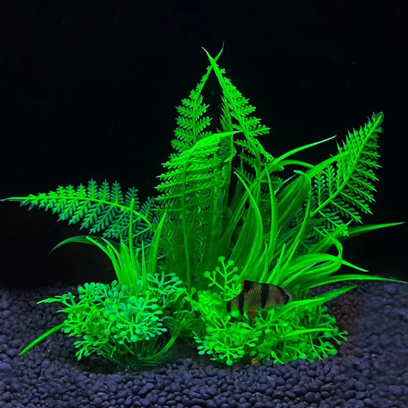 Plastic Aquarium Plants | Pollution-Free Simulated Aquatic Plants for Fish Tank Landscaping