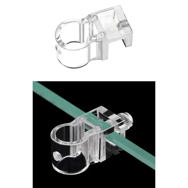 Split Water Pipe Fixing Bracket for Aquariums | Secure Inlet and Outlet Pipe Holder for Fish Tanks