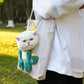 Pet Canvas Shoulder Bag | Cute Cat Carrier