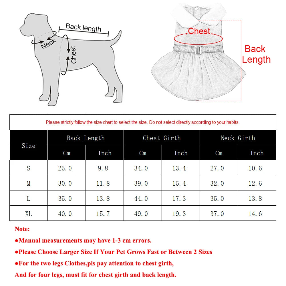 Pet Dresses | Christmas Party Skirt | S-XL
