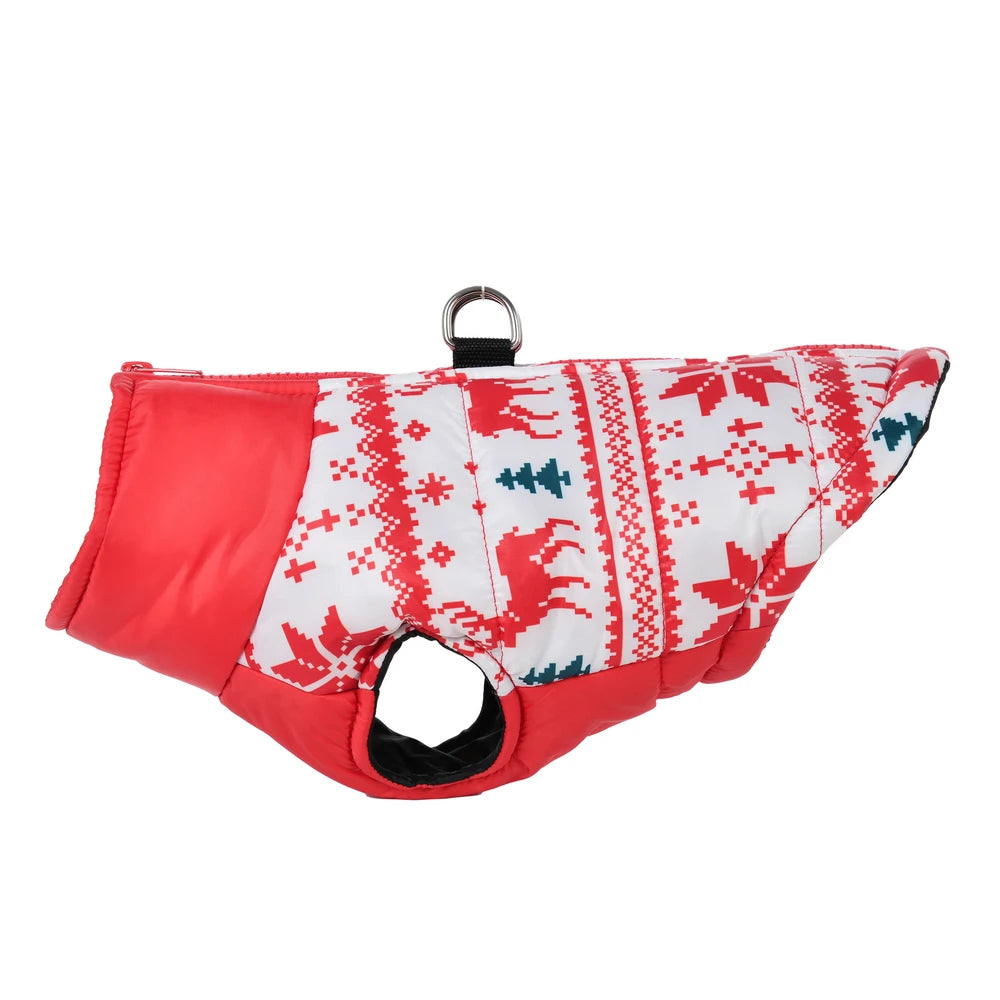 Winter Pet Dog Jacket with D-ring | XS-2XL