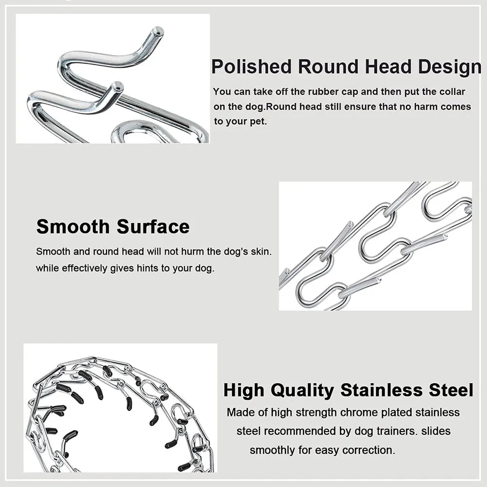 Dog Collar for Anti-Pull Training with Metal Buckle