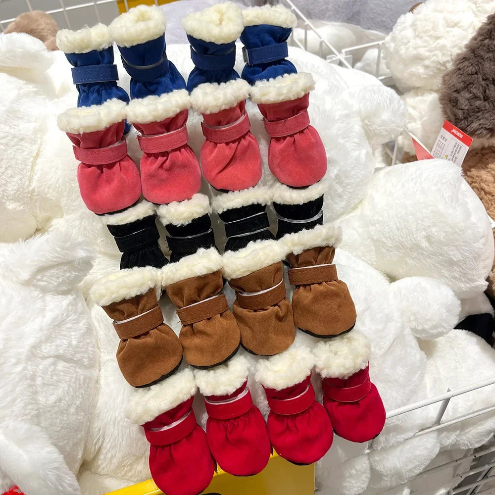 Dog Snow Boots with Anti-Slip Sole