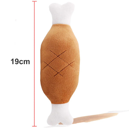 Puppy Dog Plush Squeaky Toy for Chewers