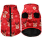 Winter Pet Dog Jacket with D-ring | XS-2XL
