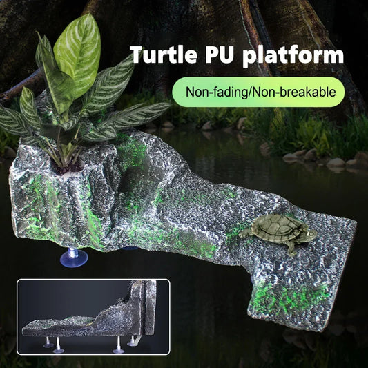 Natural Rock Reptile Platform | Durable Hide