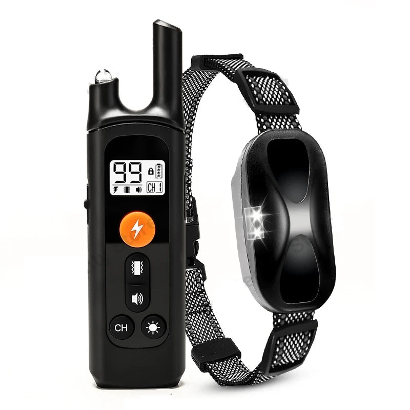 2600FT Electric Dog Training Collar | Waterproof Remote Bark Control with Adjustable Vibration & Shock Modes for All Dog Sizes