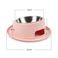 Tilted Food Dish with Non-Skid Stand