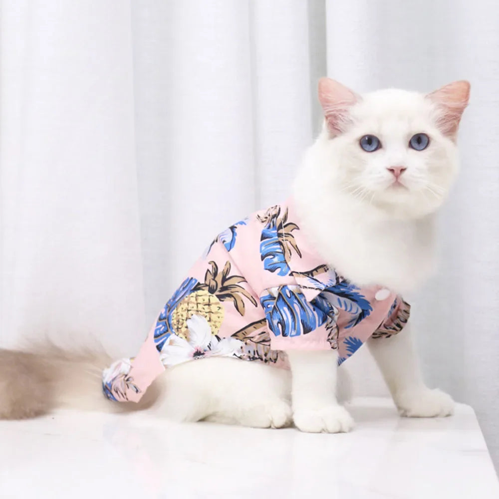 Dog Hawaiian Shirt for Small to Medium Pets
