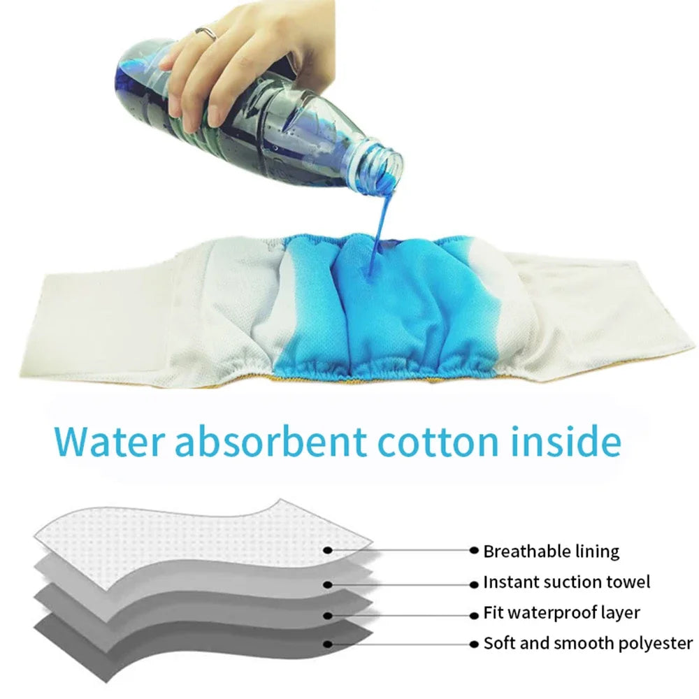 Washable Dog Belly Bands | Adjustable Diapers