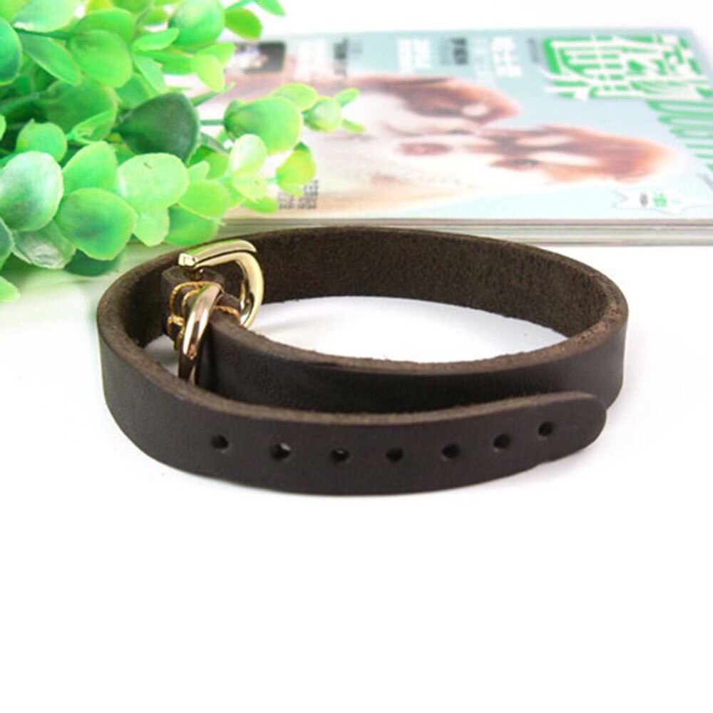 Soft Real Leather Puppy Collar | Adjustable Genuine Leather Dog Collar for Small Dogs and Cats