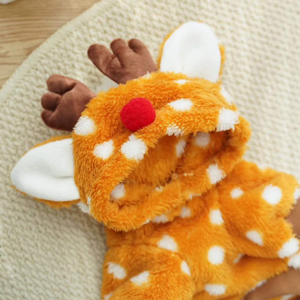 Christmas Reindeer Pet Hoodie