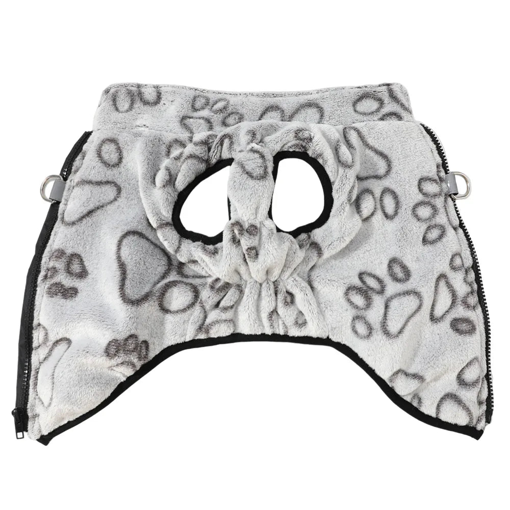 Winter Fleece Dog Jacket with D-ring