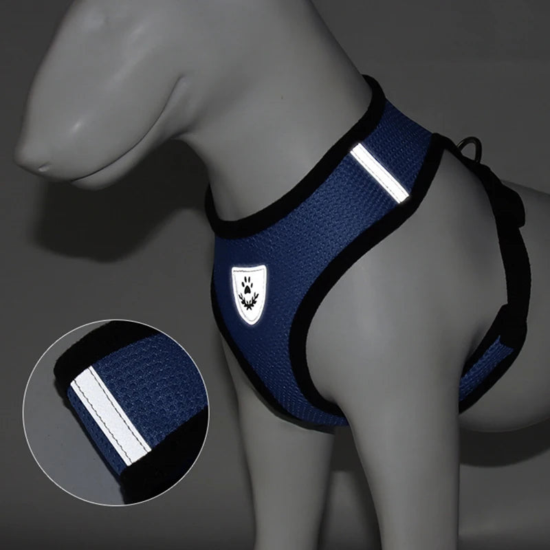 Pet Harness Leash Set | Reflective & Breathable
