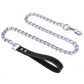 Heavy Duty Chain Dog Leash with PU Handle