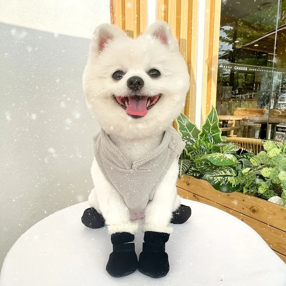 Dog Snow Boots with Anti-Slip Sole