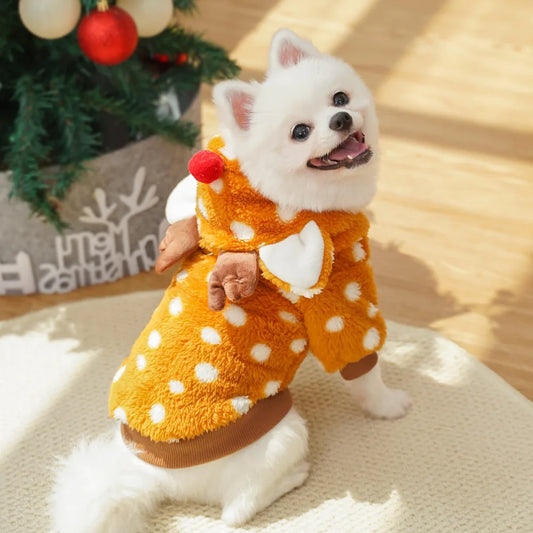 Christmas Reindeer Pet Hoodie