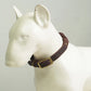 Real Leather Woven Dog Collar
