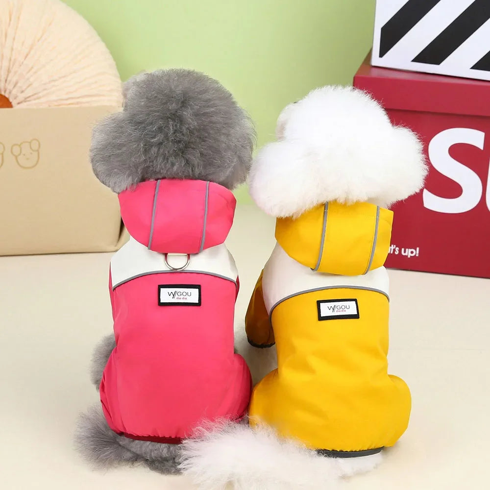 Waterproof Pet Raincoat with Hood