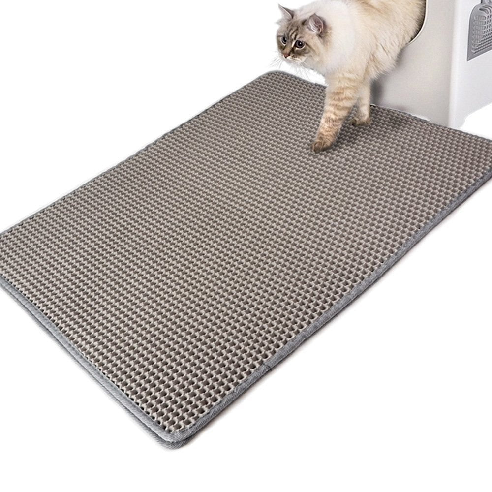 Waterproof Pet Cat Litter Mat | Double Layer, Non-slip, Washable Bed Mat for Clean and Tidy Cat Box