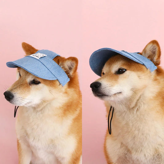 Dog Hat with Ear Holes | Denim Cap