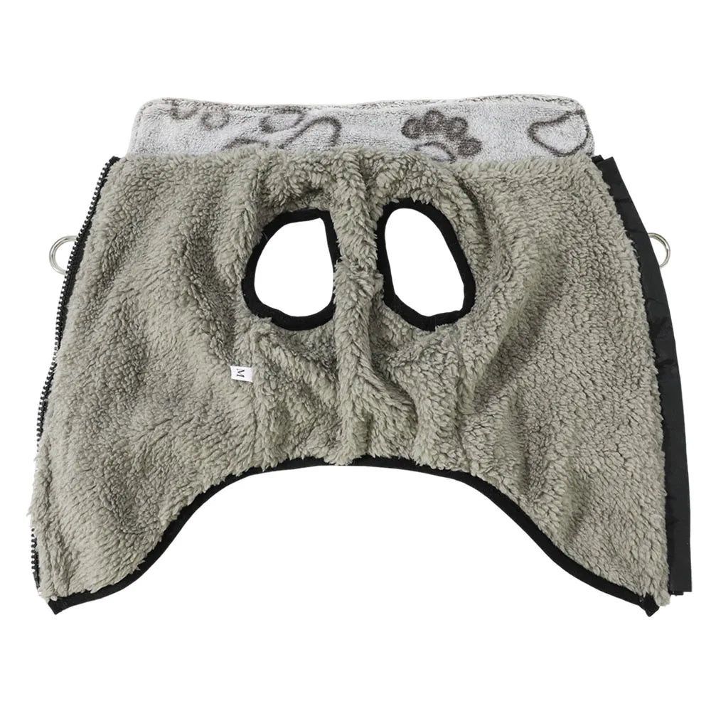 Winter Fleece Dog Jacket with D-ring