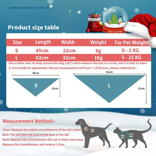 Christmas Dog Bandana Set | Festive Designs