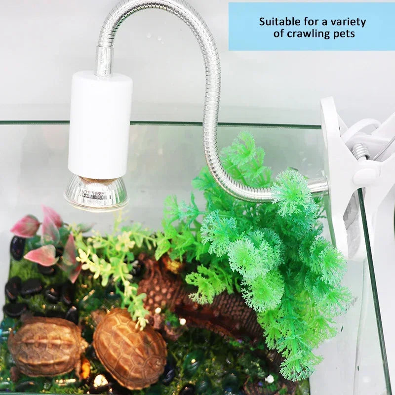 Adjustable Clip-On UVA/UVB Reptile Heat Lamp