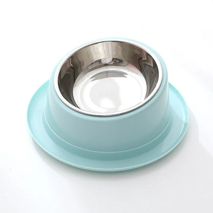 Tilted Food Dish with Non-Skid Stand