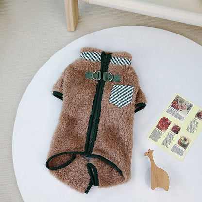 Dog Jumpsuit Coat with Double D Rings