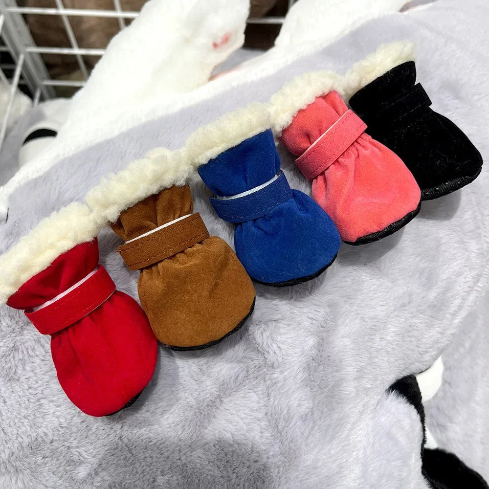 Dog Snow Boots with Anti-Slip Sole