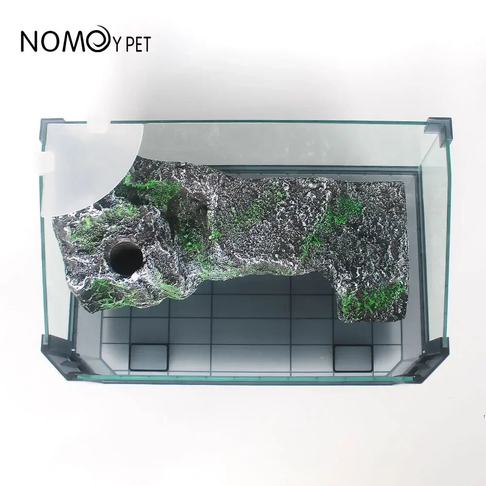 Natural Rock Reptile Platform | Durable Hide and Climbing Structure for Turtles, Lizards, and Terrarium Pets