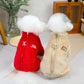 Winter Warm Pet Jumpsuit with Zipper