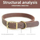 Leather Dog Collar with Heavy Duty Hardware
