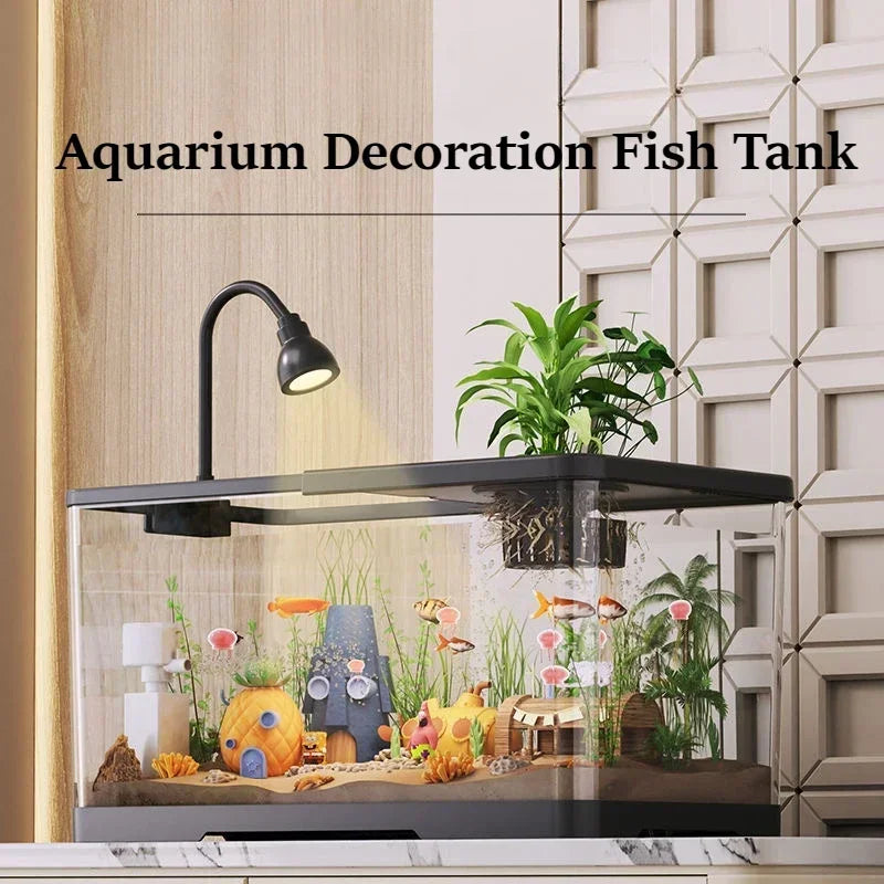 Deluxe Turtle & Reptile Aquarium Tank with Anti-Escape Cover | Safe Habitat for Turtles & Small Reptiles