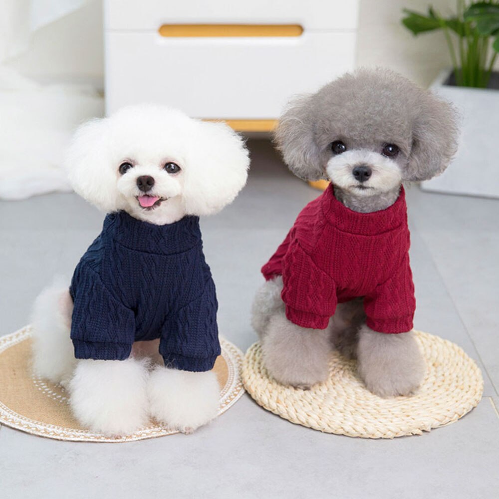 Cozy Winter Sweater | Warm Pet Clothes for Small Dogs & Cats | Knitwear Clothes