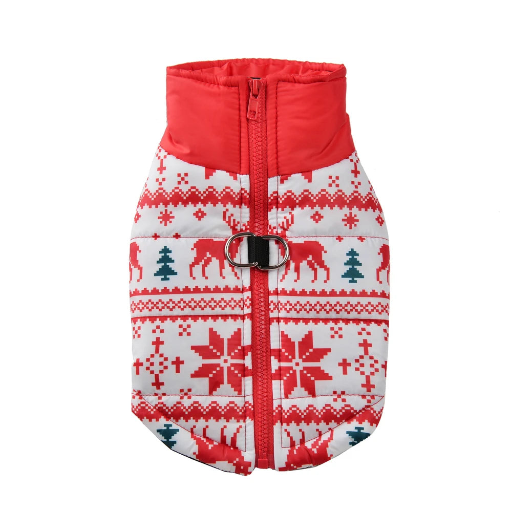 Winter Pet Dog Jacket with D-ring | XS-2XL